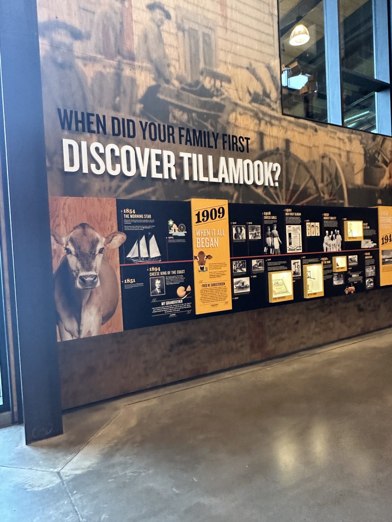 History of Tillamook Cheese Factory in Oregon