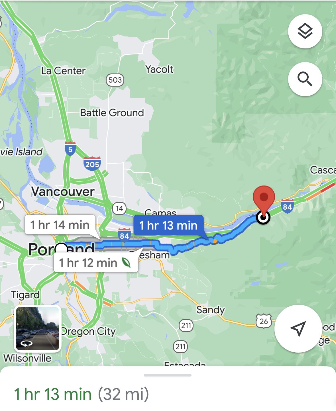 Multnomah Falls Map