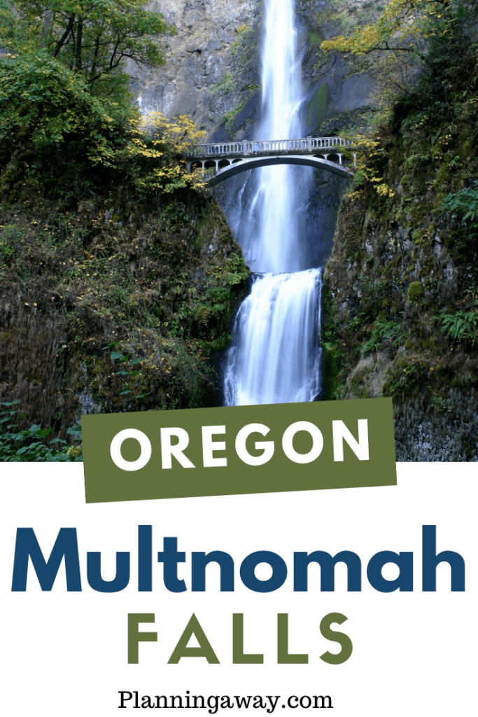 Multnomah Falls tours and Multnomah Falls hike pin for pinterest 