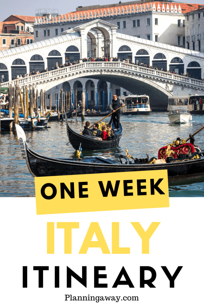 Italy in 7 days Pin for Pinterest