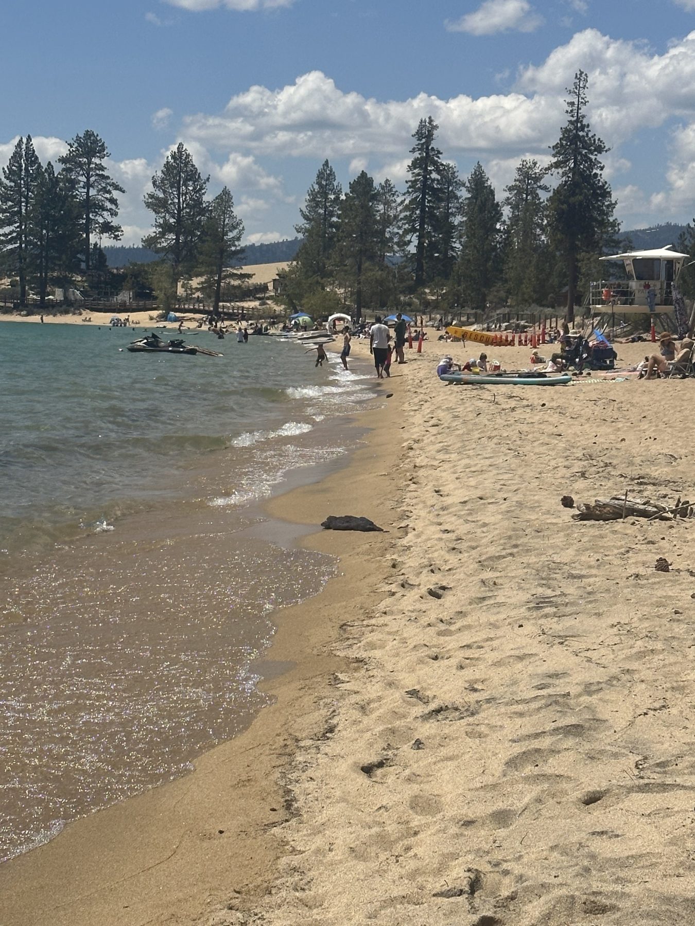 Sand Harbor Beach lake Tahoe