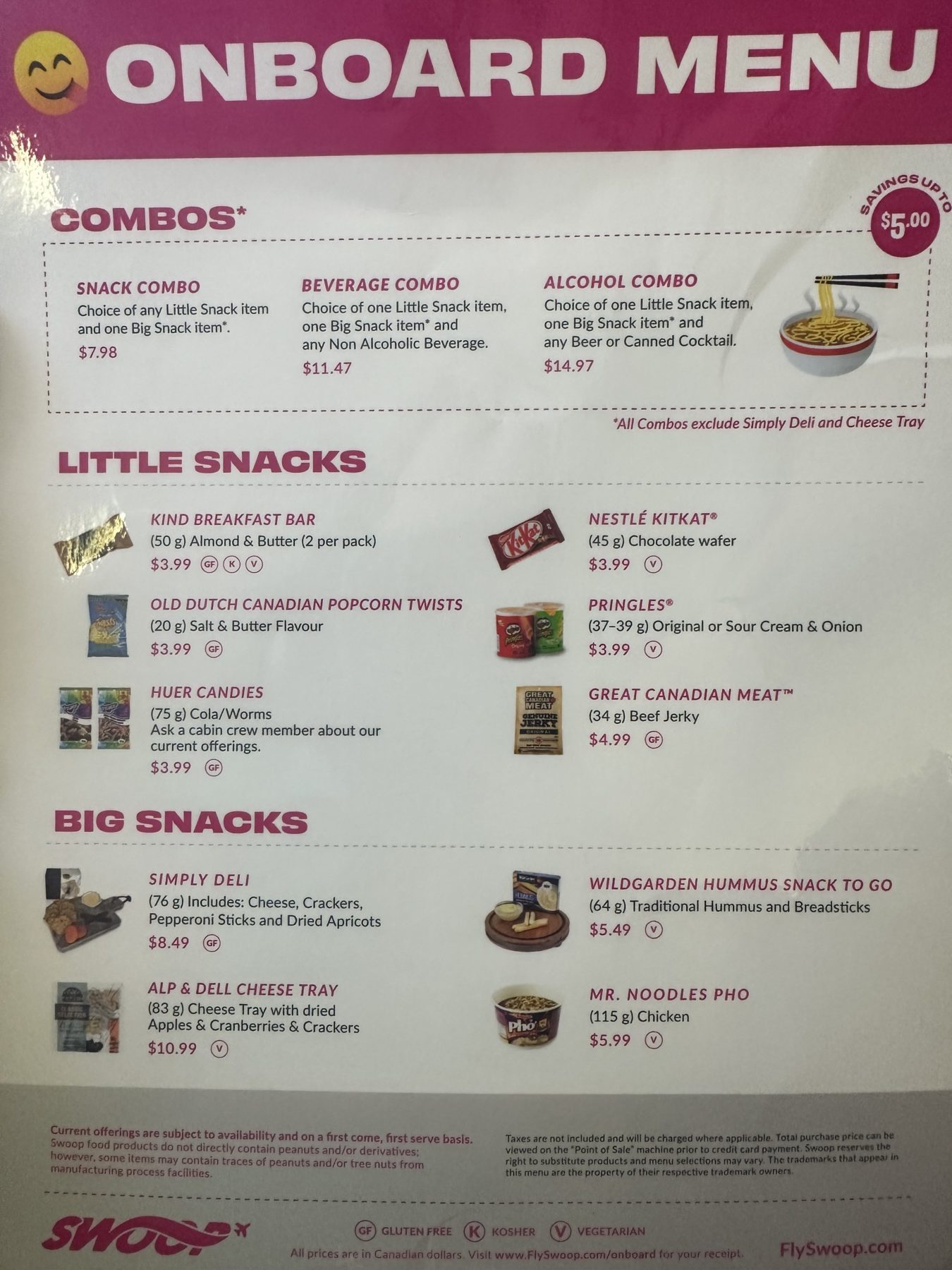 Why is swoop so cheap? Swoop menu