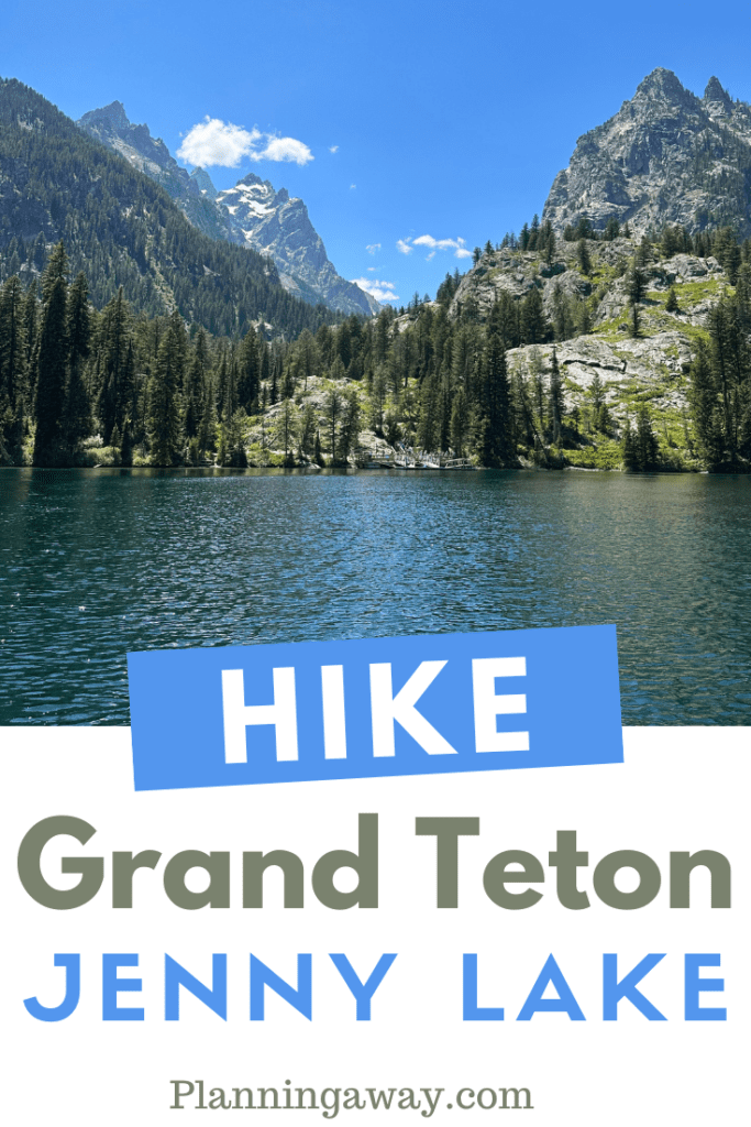 Grand Teton Jenny Lake Pin for Pinterest