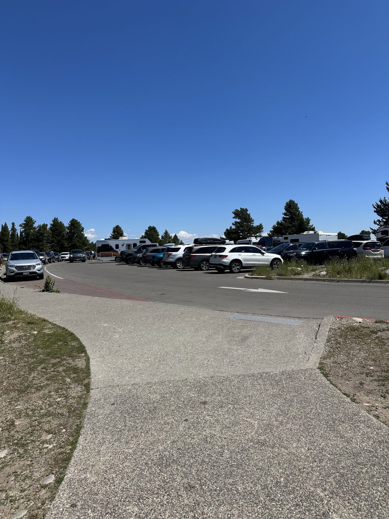 Grand Teton Jenny Lake Parking lot