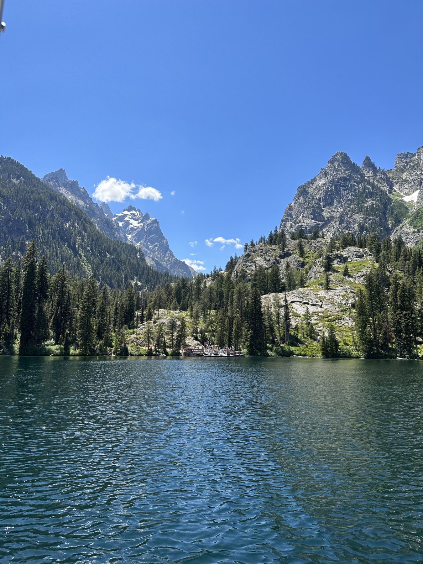 Grand Tetons Jenny Lake Visitor Center and View