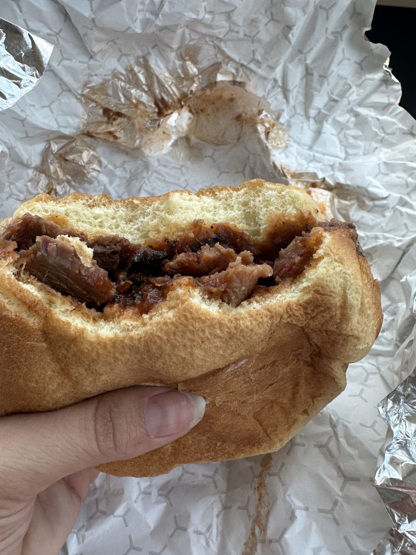 Biggest Gas Station Bar B Que Sandwich