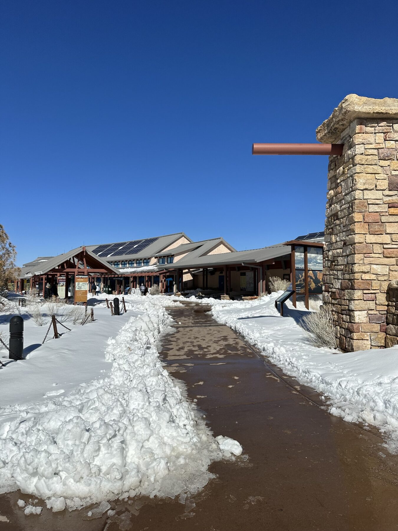 South Rim Visitor Center Grand Canyon in Winter