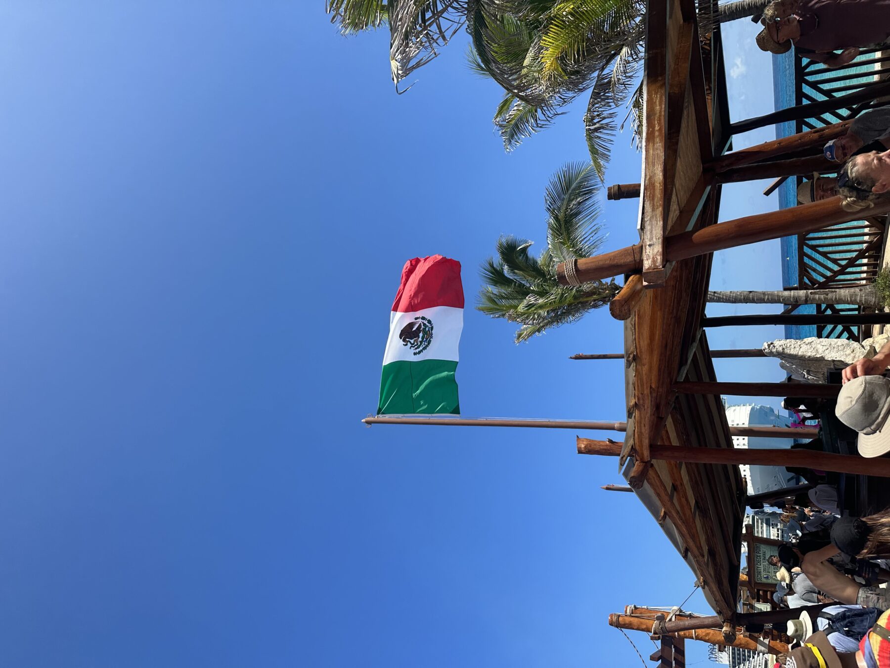 Costa Maya Cruise Port - Mexican Flag