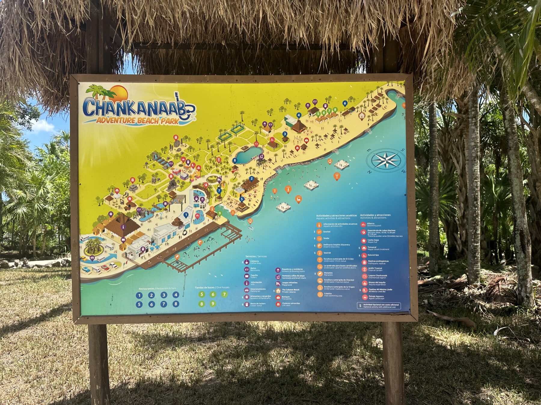 Chankanaab Park Map