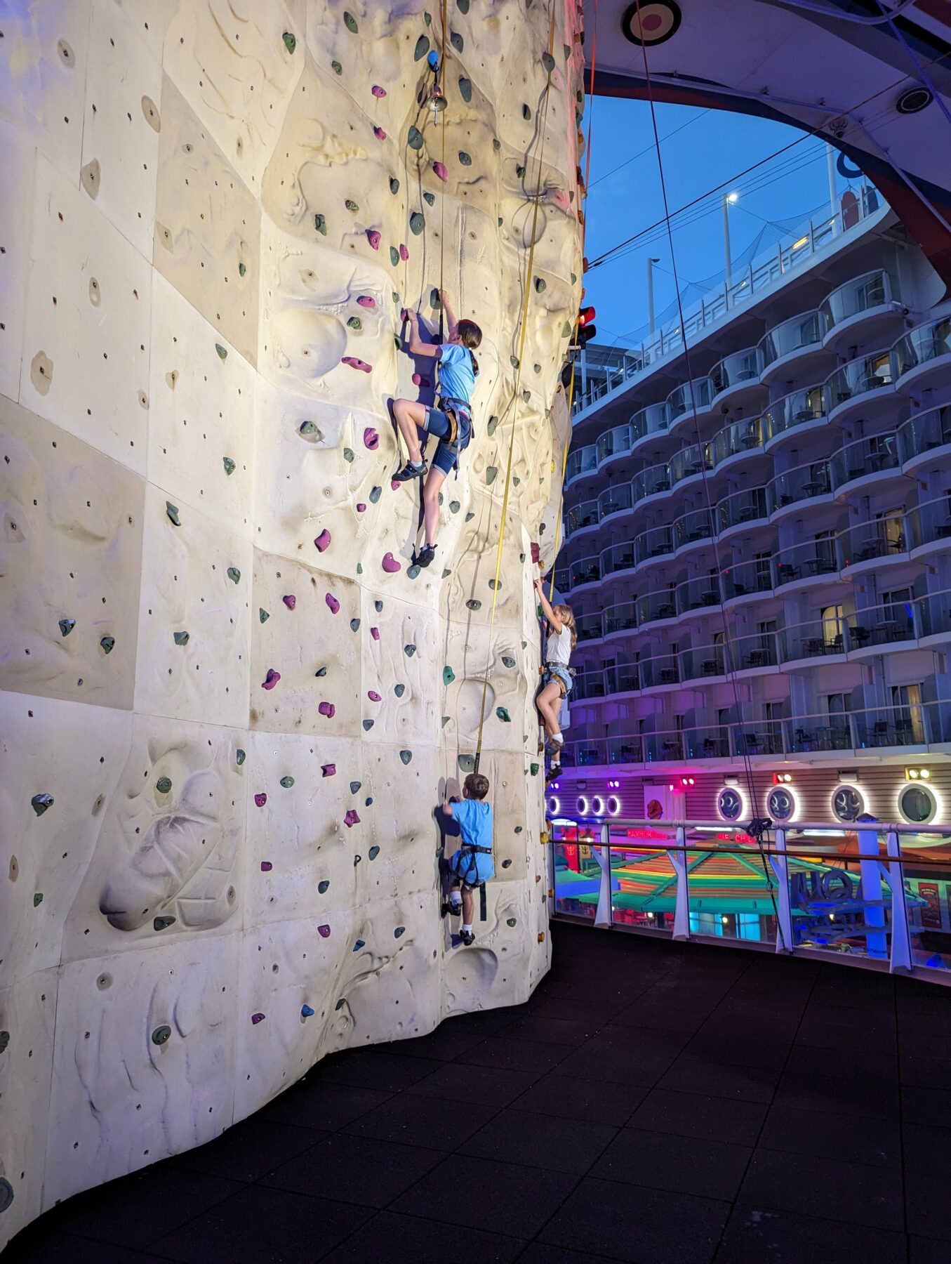 Allure of the Seas Cruises - Rock Climbing Wall