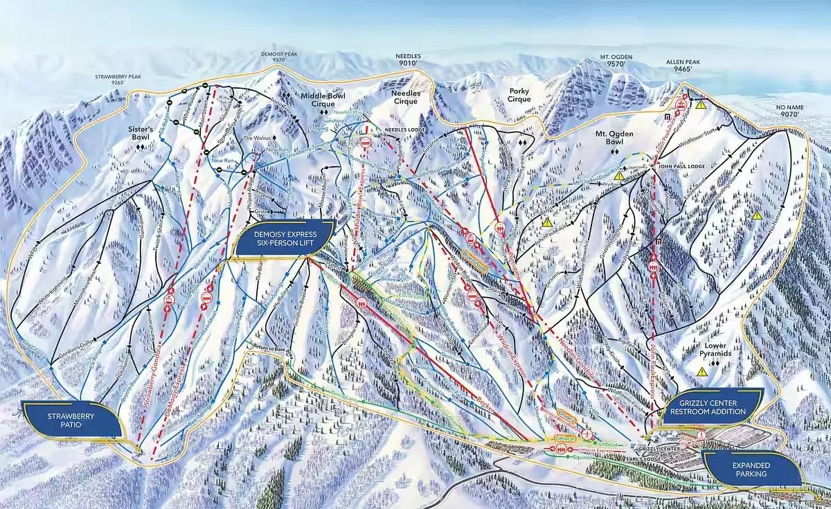 Snow Basin Trail Map