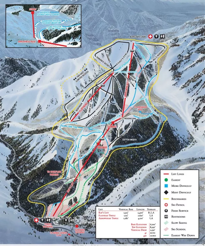 Sundance Trail map