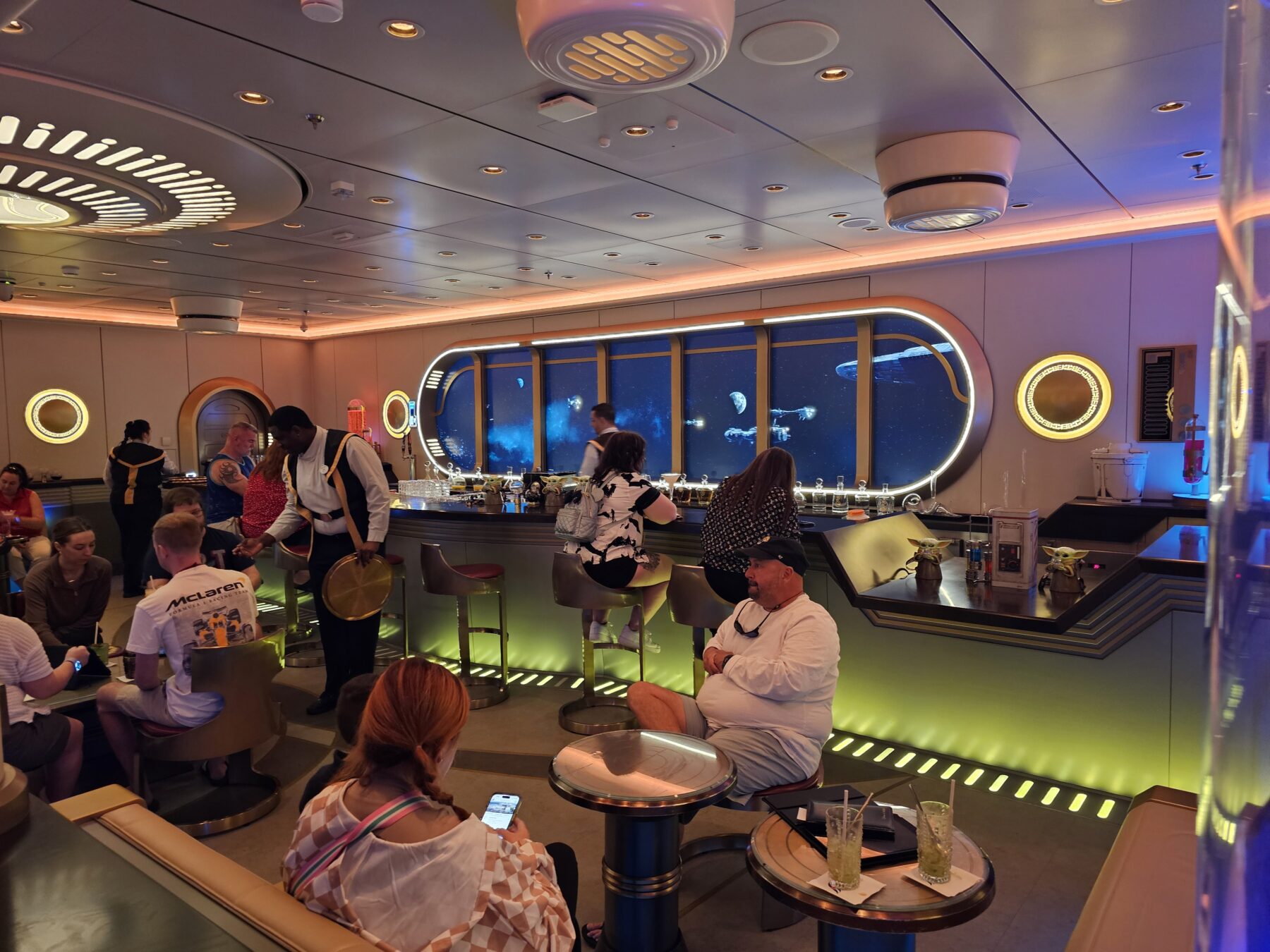 Disney Wish Cruise line star wars lounge