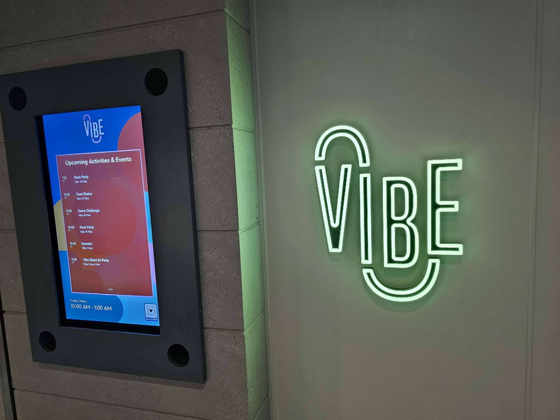 Newest Disney Ship Wish Teen Club Vibe