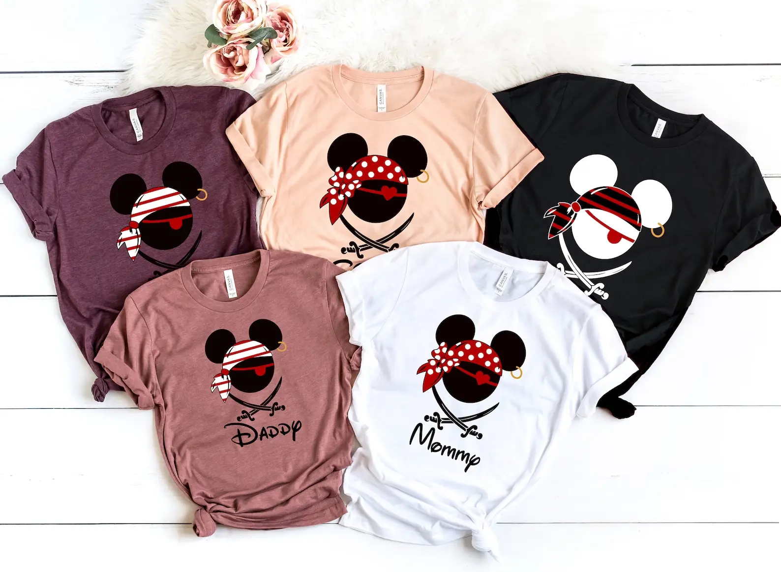 Packing for Disney cruise Pirate night shirts