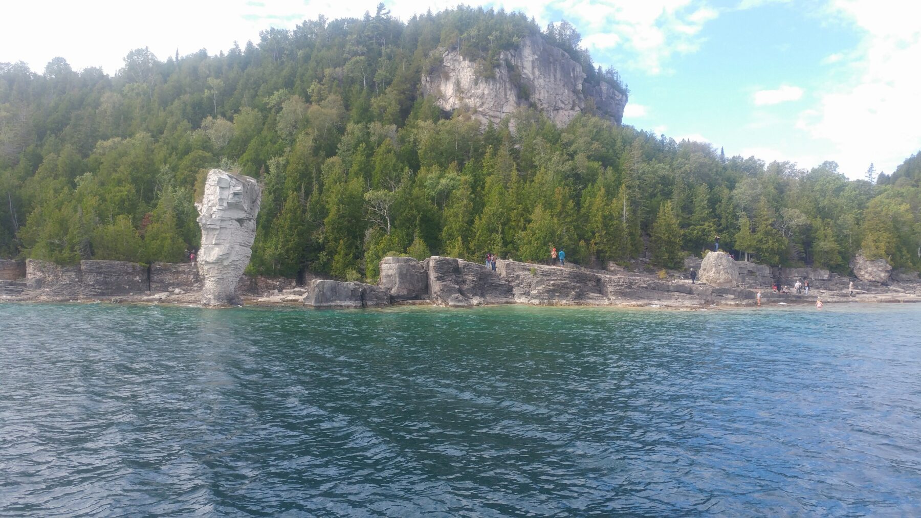 Family Vacation Ontario Canada Tobermory Flower pot island