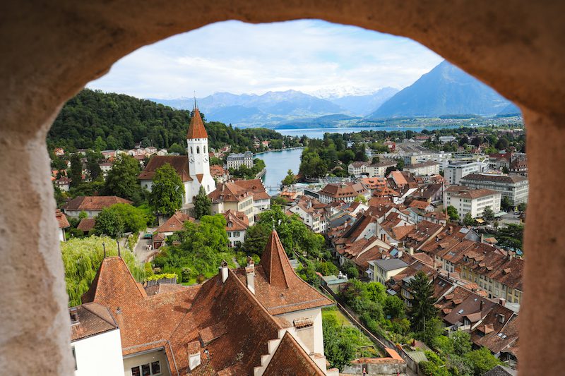 family trip to Europe Thun Switzerland