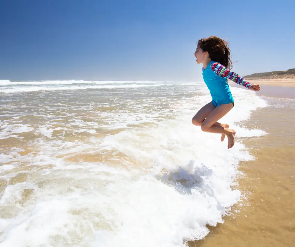 Best Autralia family holiday destinations - kid on Beach