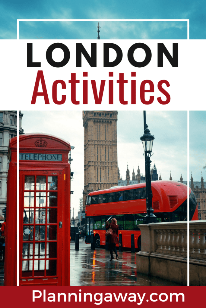 Things to do in London Pin for Pinterest 