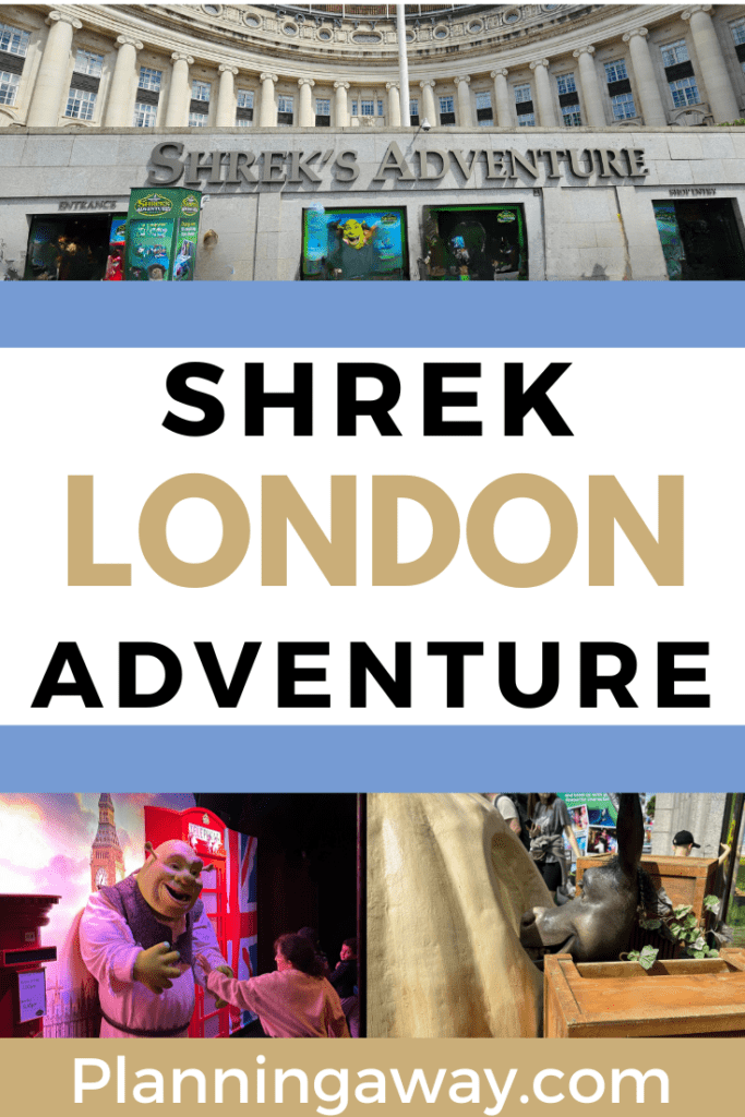 Shrek L;ondon Adventure Review Pin for Pinterest 