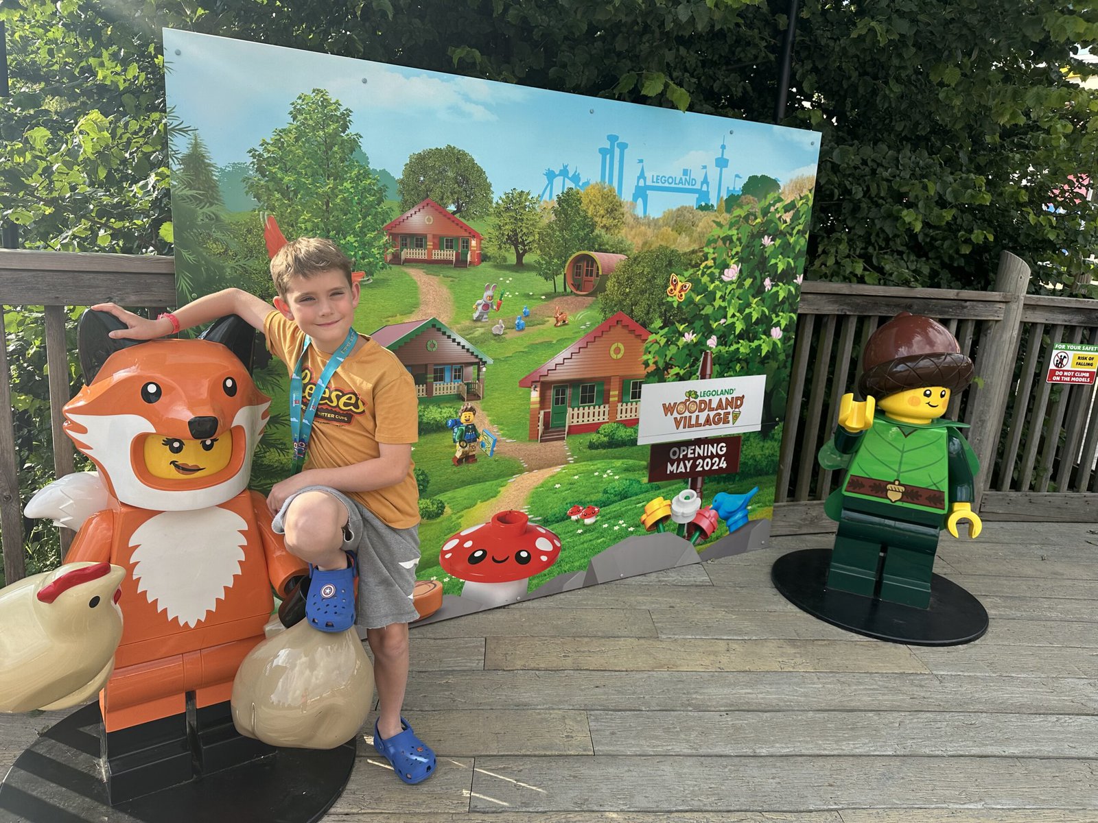 Lego Woodland Village sign - Legoland hotel reviews