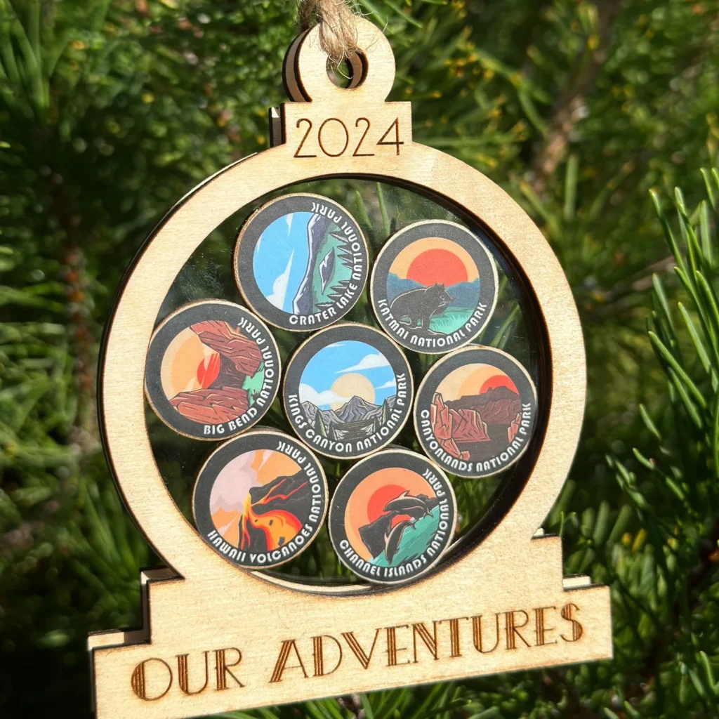 National Park Christmas Ornament Wooden