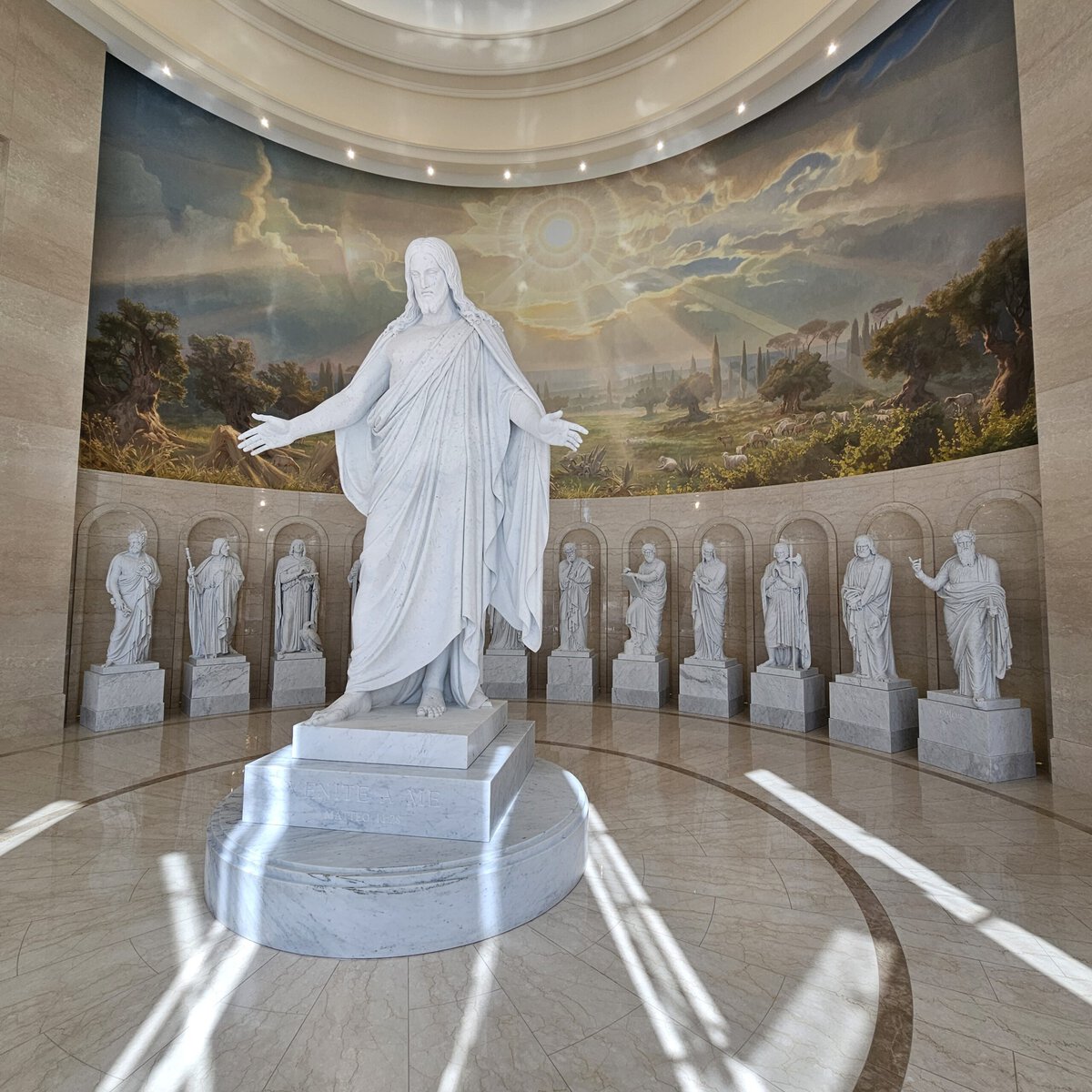 The Church of Jesus Christ Visitor Center in Rome. Jesus Christ and his disciples