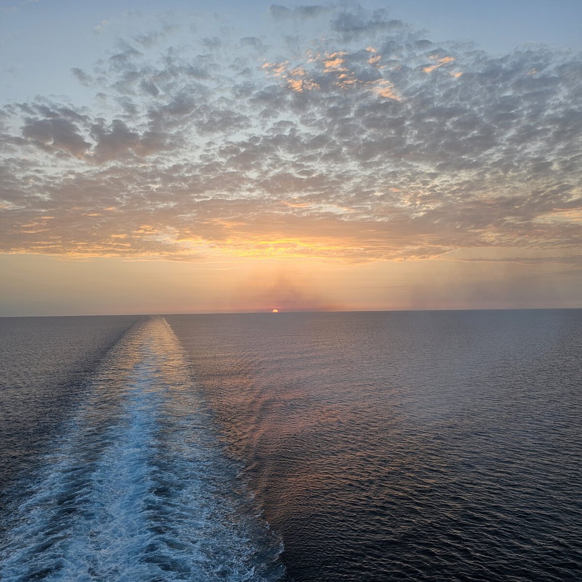 Sunset on a cruise