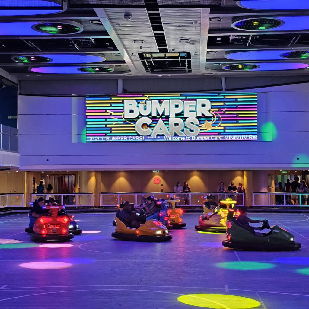 Bumper cars on Odyssey of the Seas