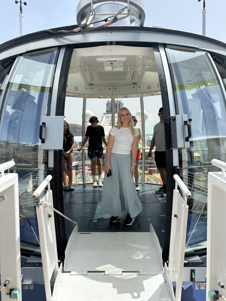 The North Star lookout on Odyssey of the Seas