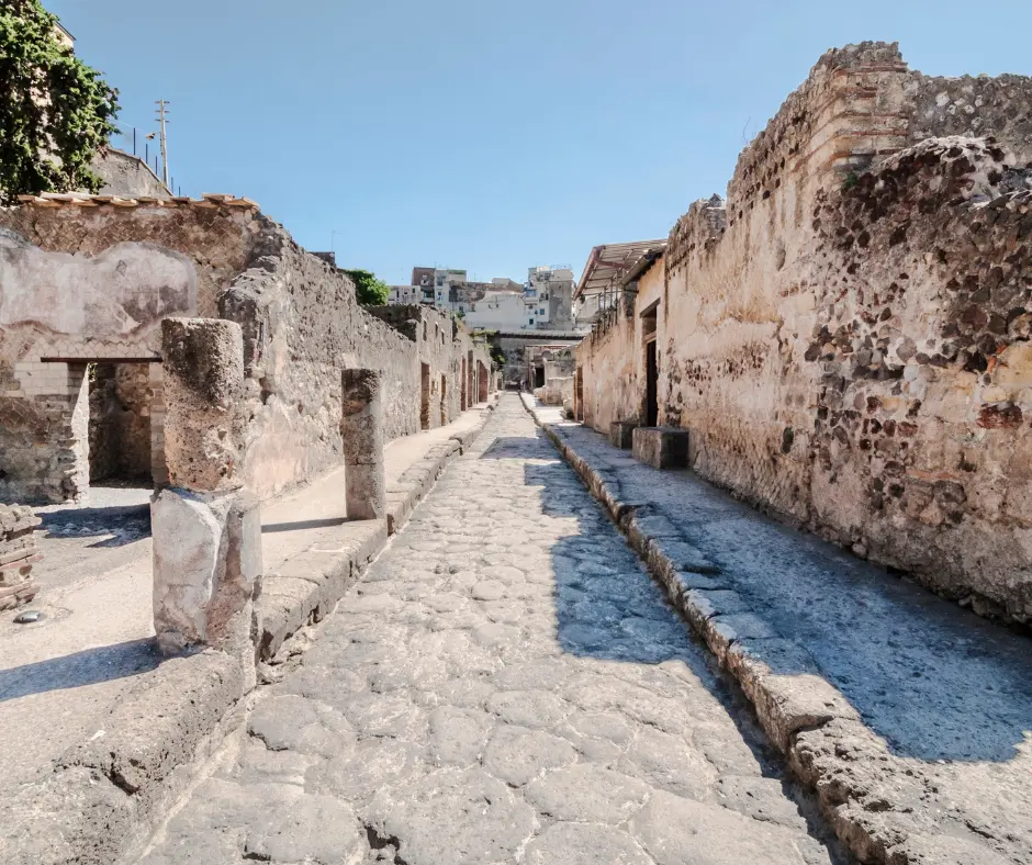 Herculaneum in Italy - Ancient Ruins