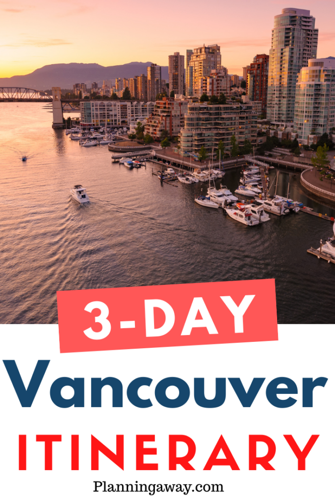 Weekend Vancouver Itinerary Pin for Pinterest