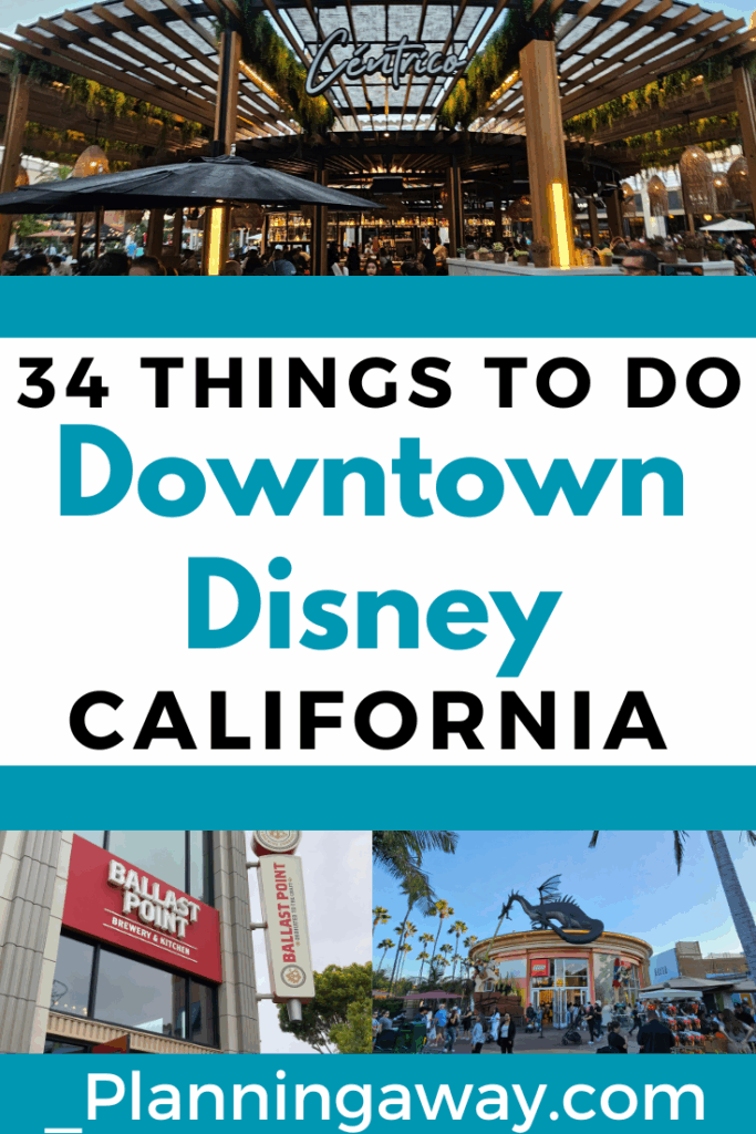 Things to do at Downtown Disney Pin for Pinterest