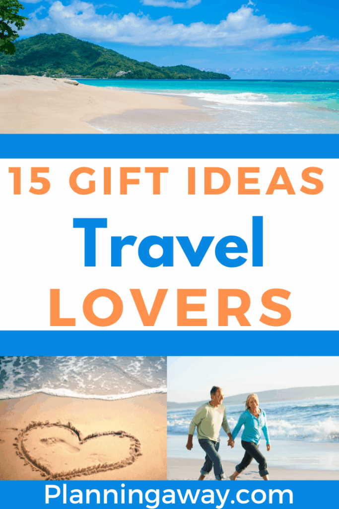 Gifts for travel lovers pin for Pinterest