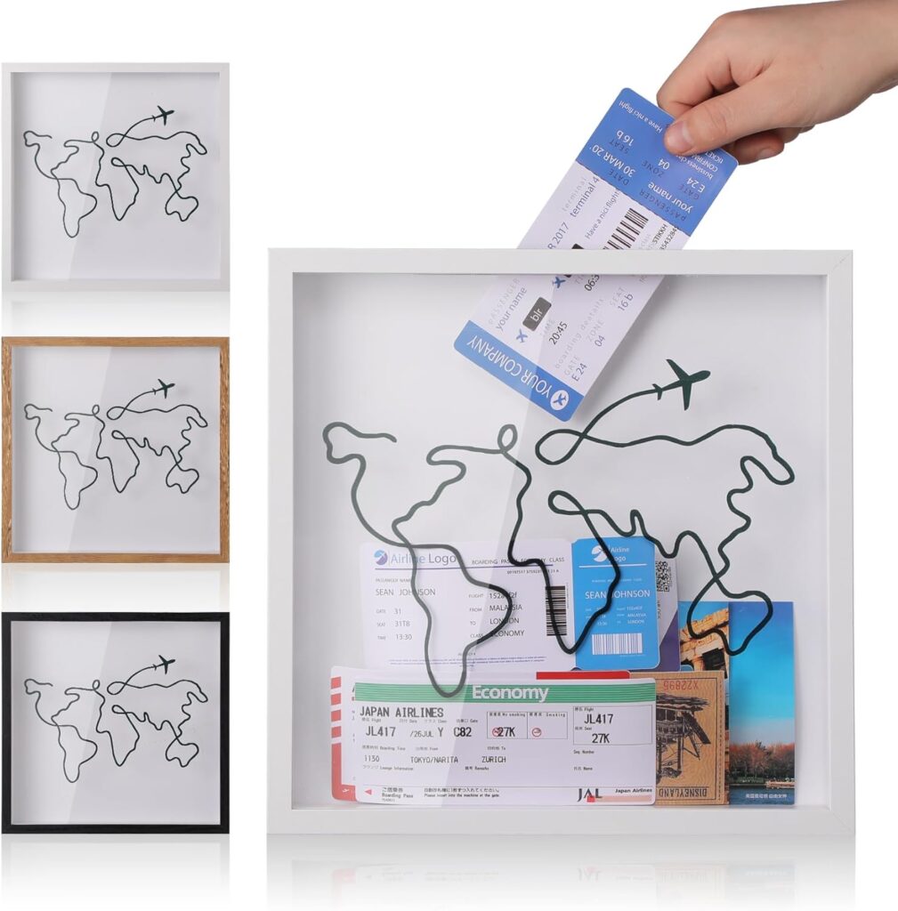 Shadow box for Travel keepsakes