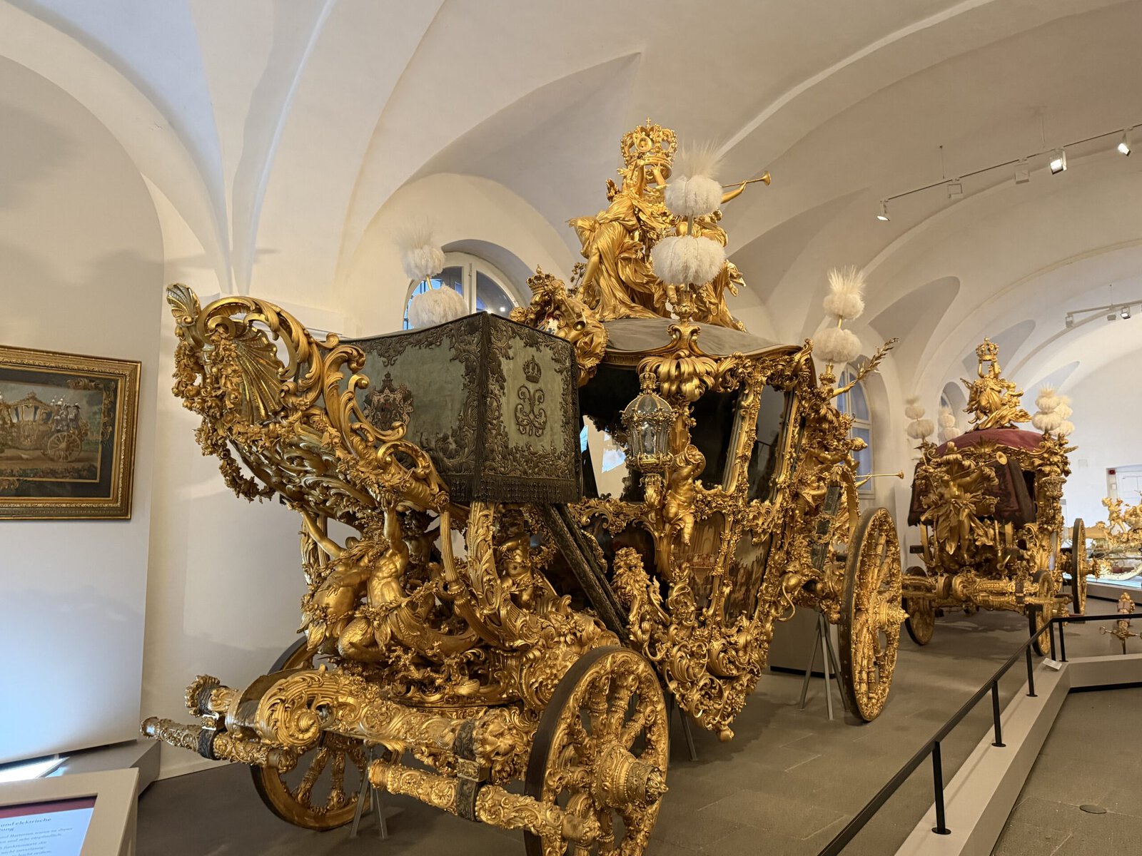 Real Gold Carriage at Marstall Musuem