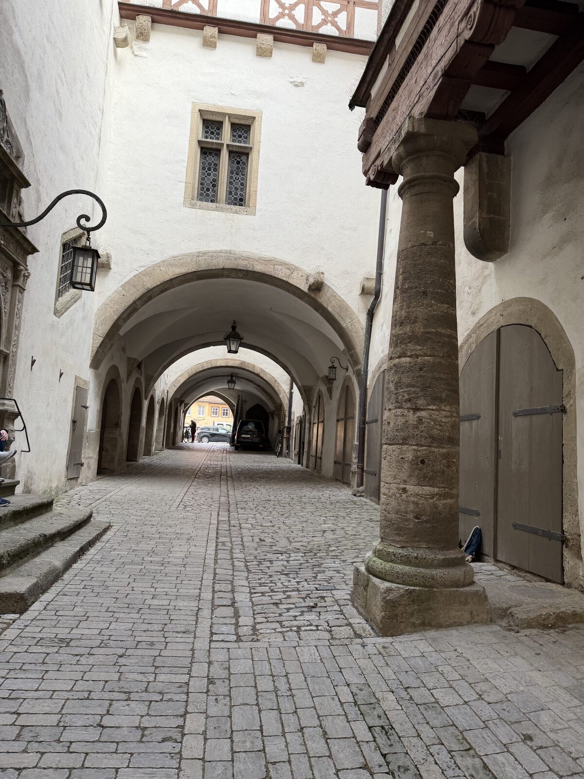 Cobblestone streets in Rothenburg de ob tauber