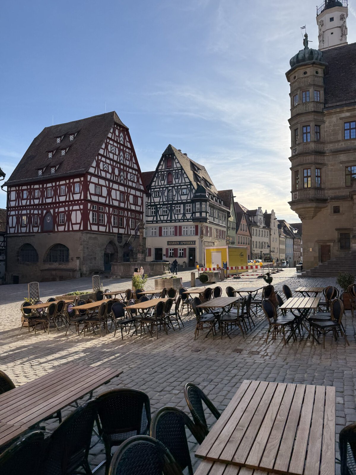 Rothenburg de ob tauber central square